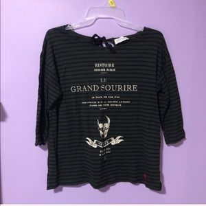 Zara T-Shirt Collection Skull Top